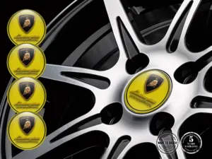 Lamborghini Sticker on Rims Custom Epoxy Edition